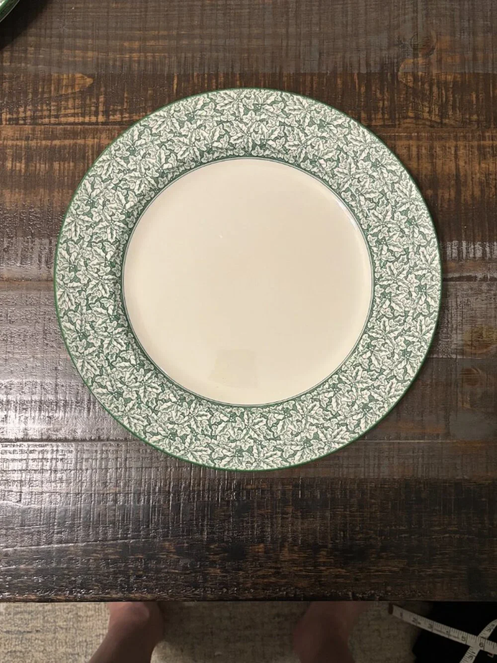 Spode Holly Tree Chargers - Pair 2 of 2